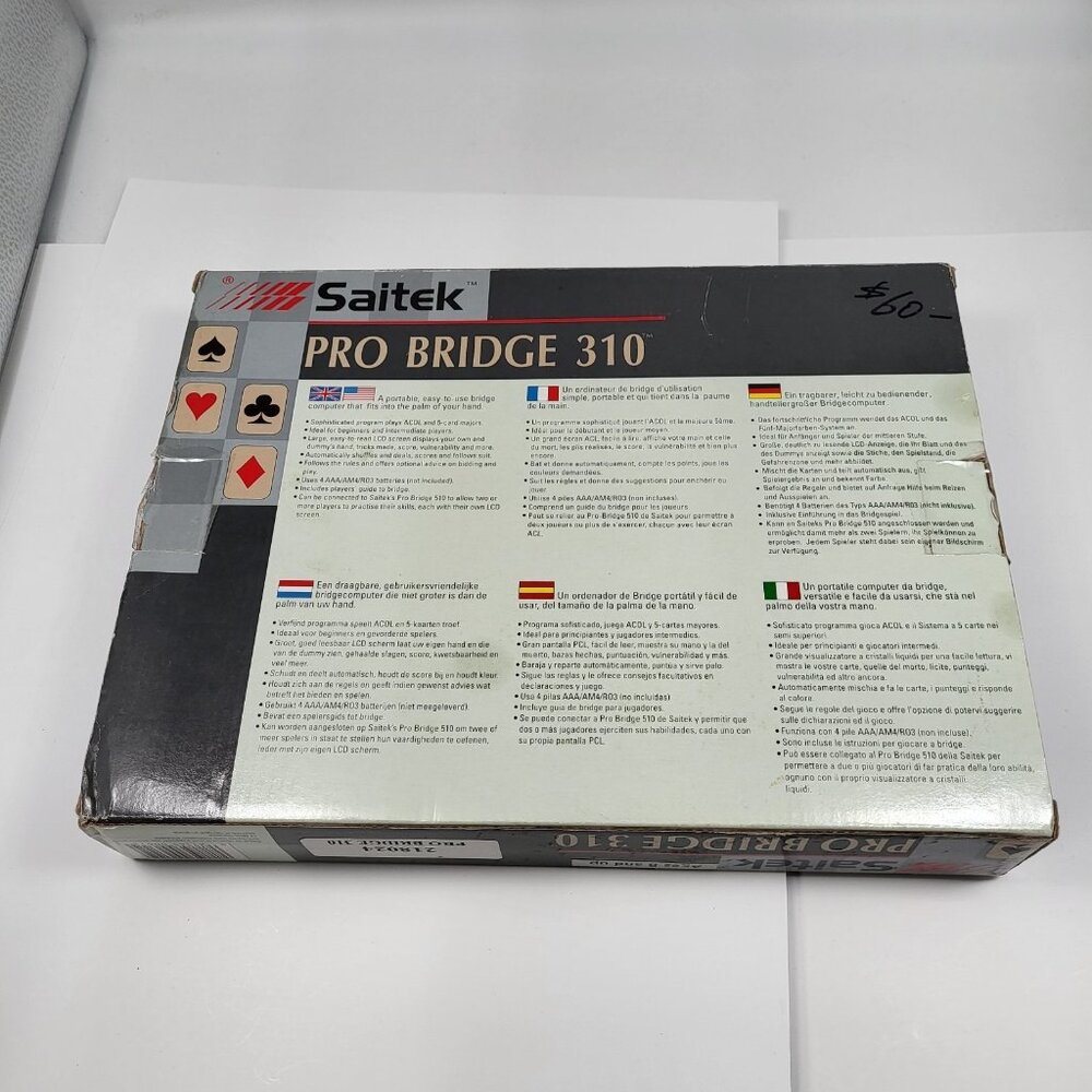 Saitek Pro Bridge 310 Electronic Handheld Portable Game System Boxed Tested - Picture 10 of 15